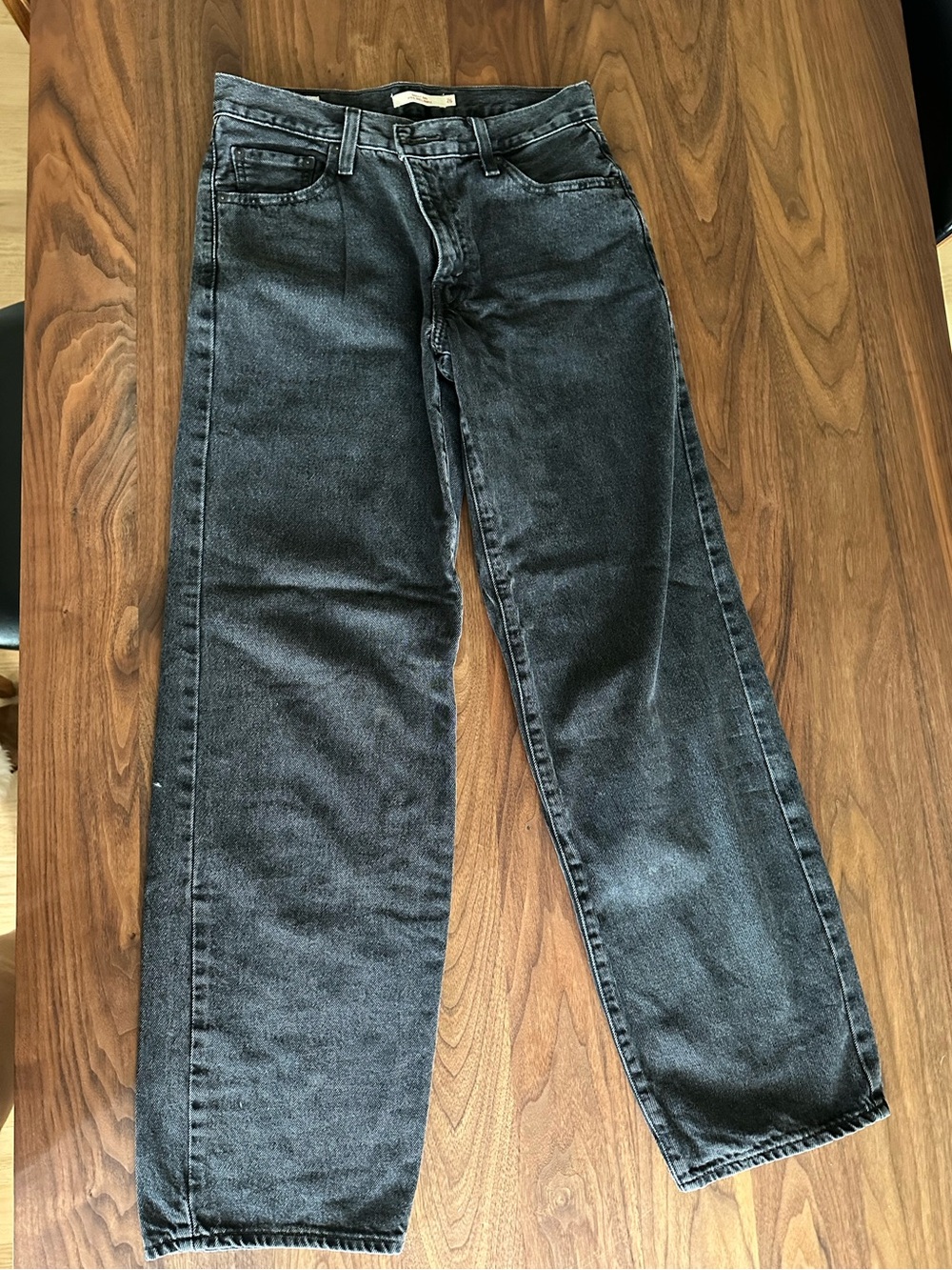 Levi's Baggy Dad Jeans- Size 26- Washed Black